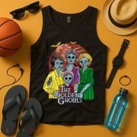 The Golden Ghouls Halloween Tank Top thumb 4