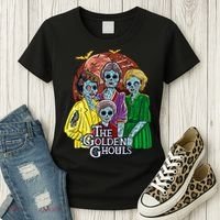 The Golden Ghouls Halloween Women's T-Shirt thumb 3