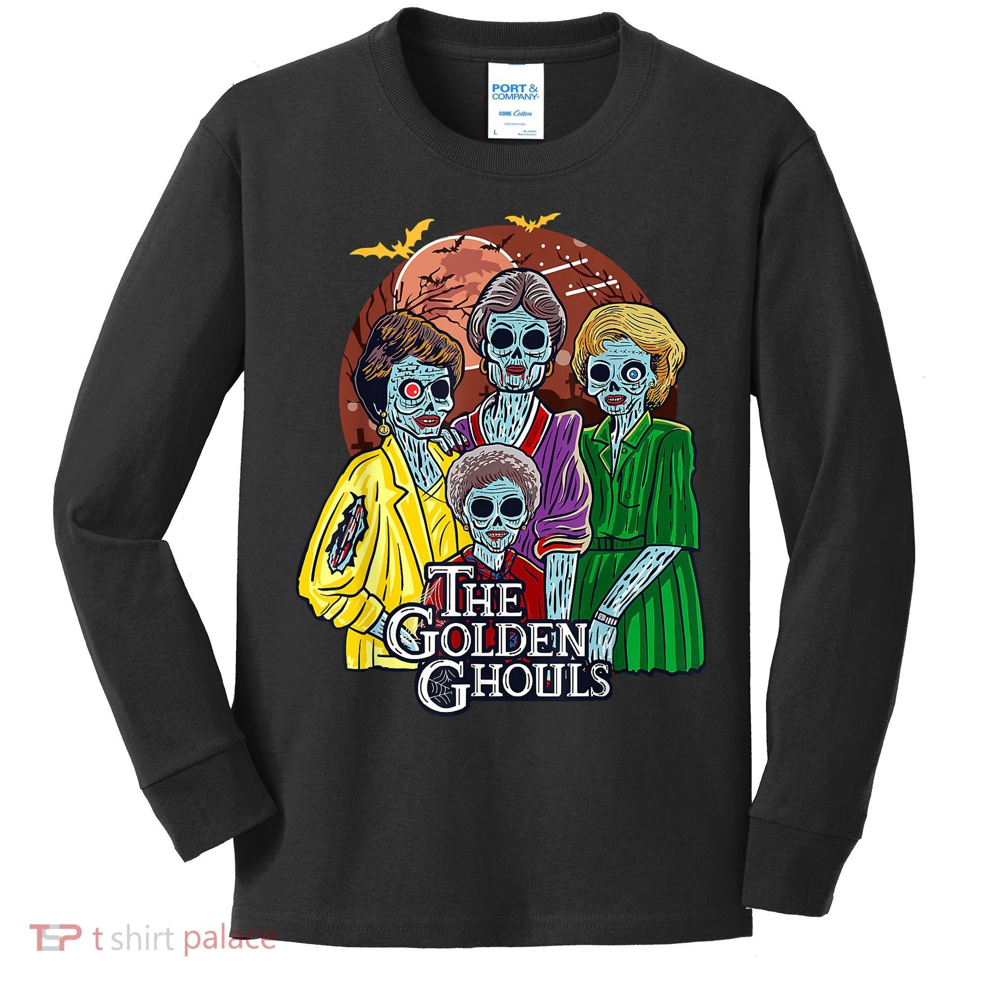 The Golden Ghouls Halloween Kids Long Sleeve Shirt