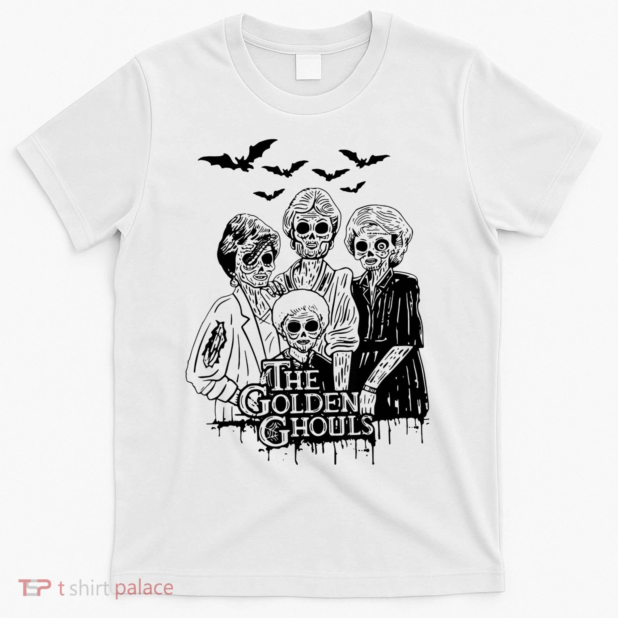 The Golden Ghouls Skeleton Bat Halloween Costumes T-Shirt