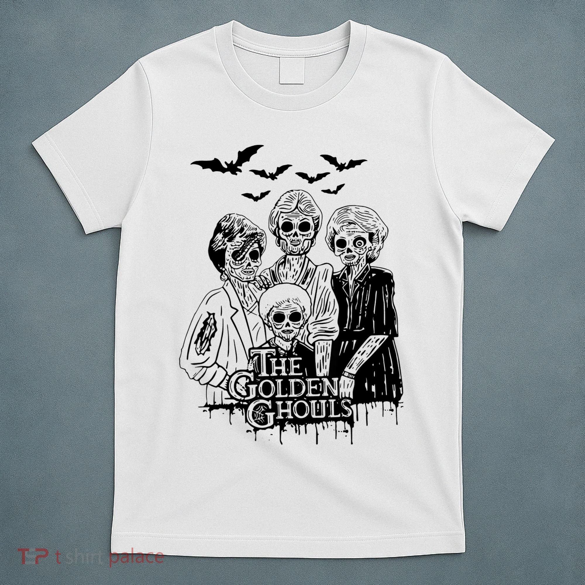 The Golden Ghouls Skeleton Bat Halloween Costumes T-Shirt