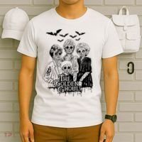 The Golden Ghouls Skeleton Bat Halloween Costumes T-Shirt thumb 6