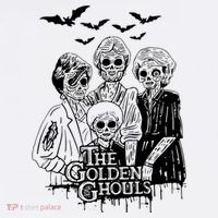 The Golden Ghouls Skeleton Bat Halloween Costumes T-Shirt thumb 7