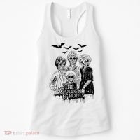 The Golden Ghouls Skeleton Bat Halloween Costumes Women's Tank Top thumb 0