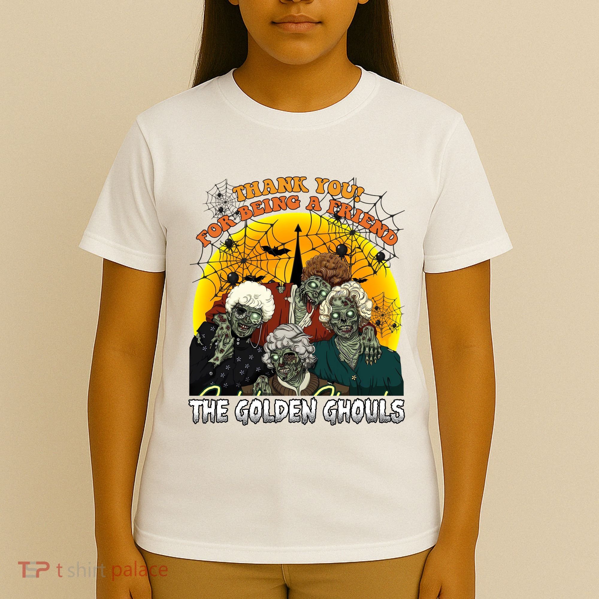 The Golden Ghouls Vintage Halloween Spooky Golden T-Shirt