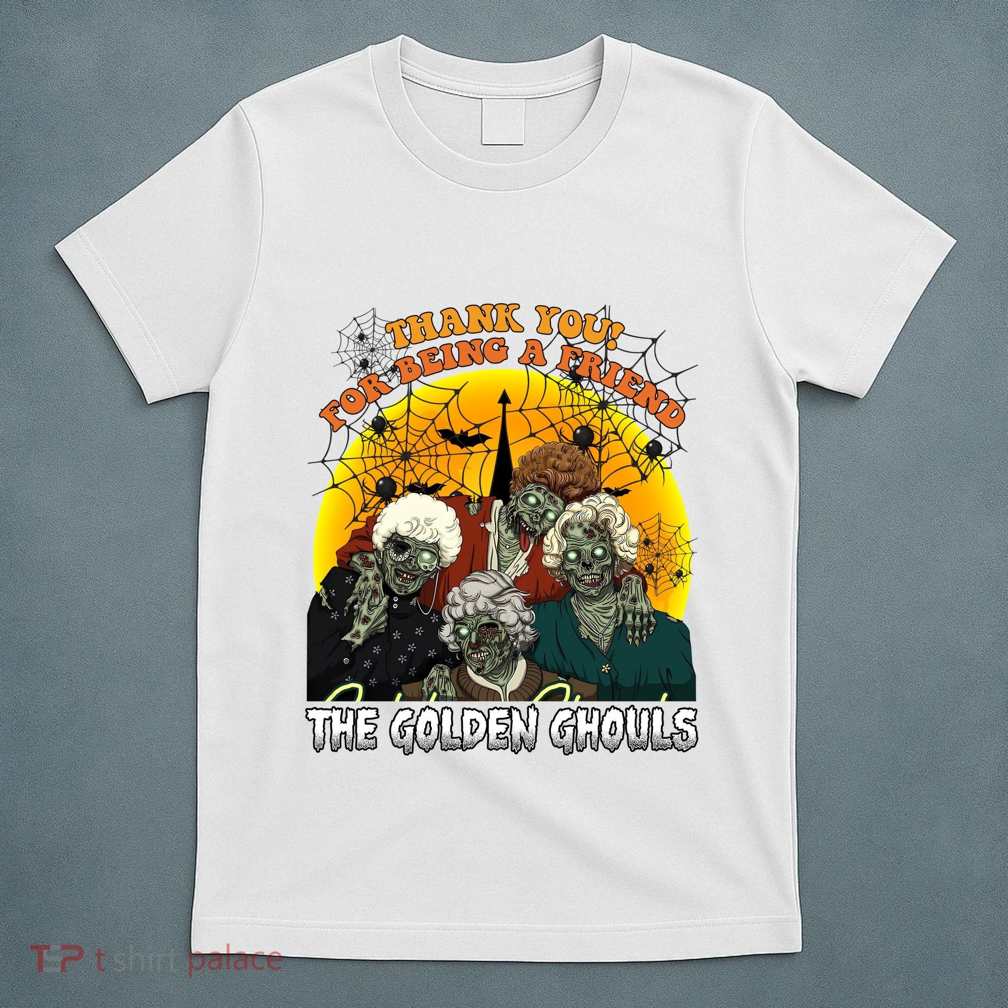 The Golden Ghouls Vintage Halloween Spooky Golden T-Shirt