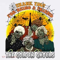 The Golden Ghouls Vintage Halloween Spooky Golden T-Shirt thumb 7