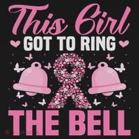This Girl Got To Ring The Bell Breast Cancer Awareness Hoodie thumb 2