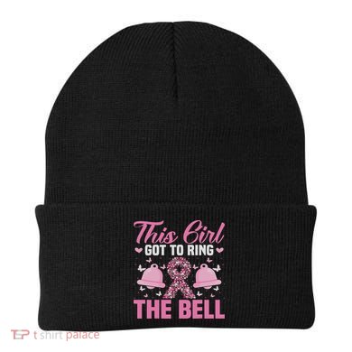 This Girl Got To Ring The Bell Breast Cancer Awareness Beanie