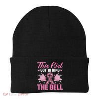 This Girl Got To Ring The Bell Breast Cancer Awareness Beanie thumb 0