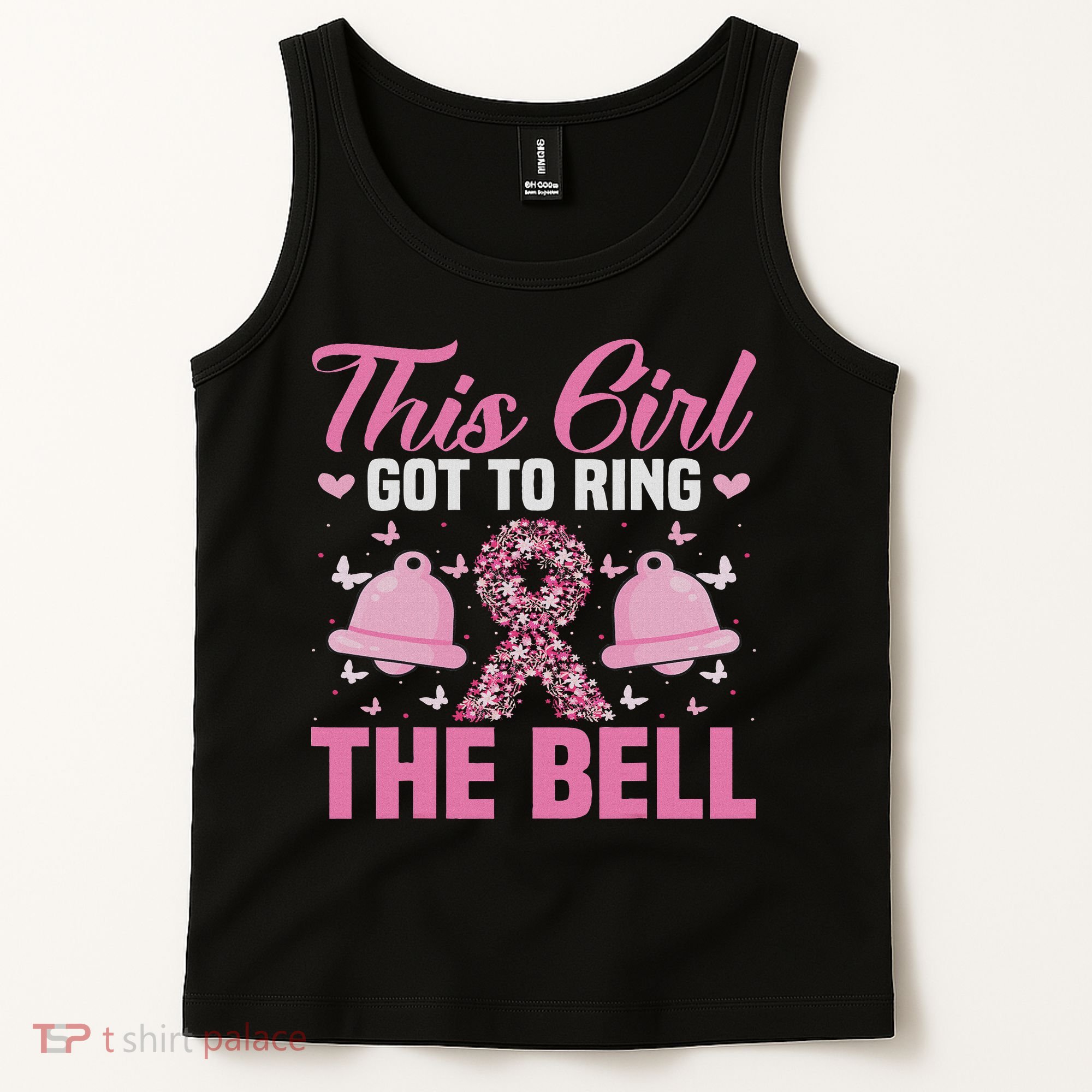 This Girl Got To Ring The Bell Breast Cancer Awareness Tank Top