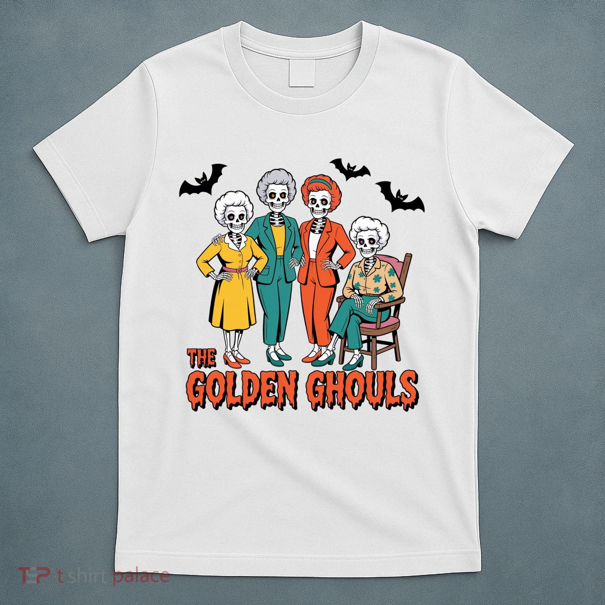 The Golden Ghouls Girls Halloween Funny Classic TV Show Spoof T-Shirt