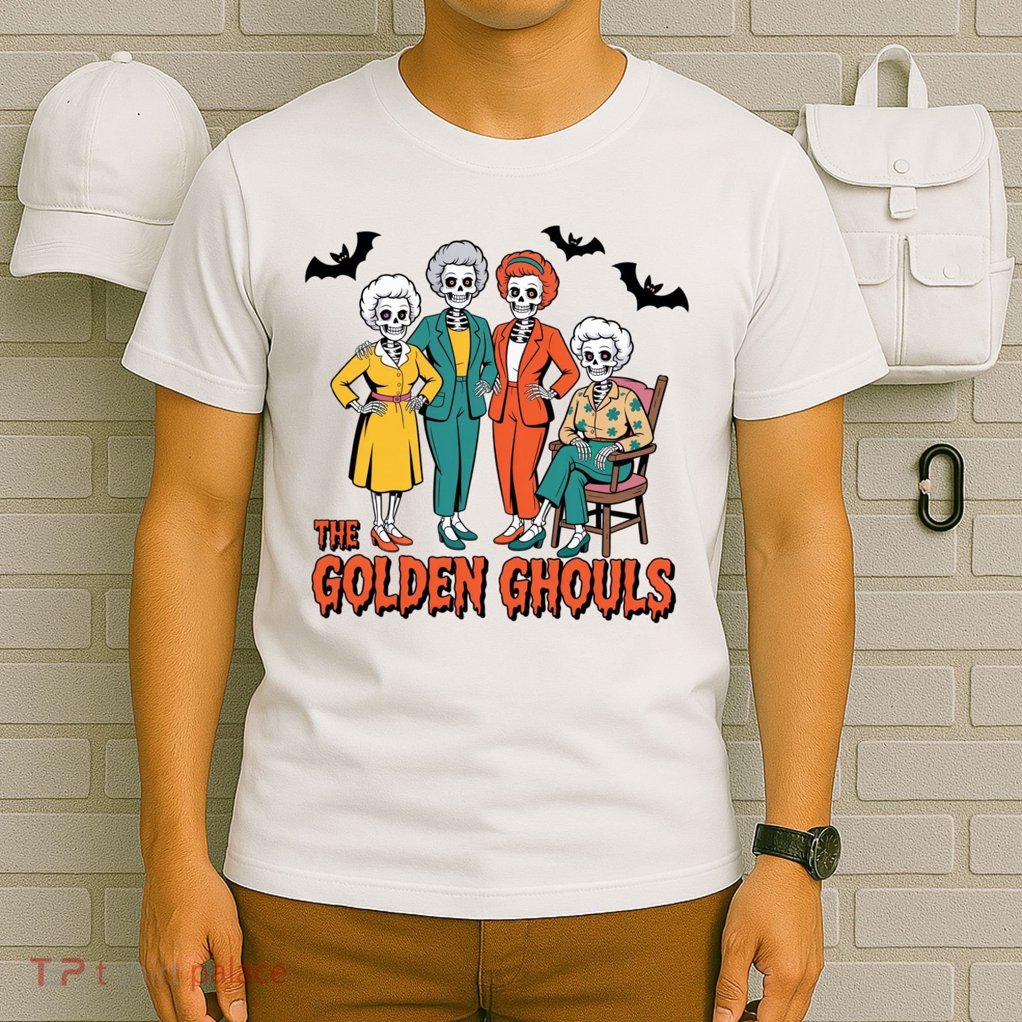 The Golden Ghouls Girls Halloween Funny Classic TV Show Spoof T-Shirt