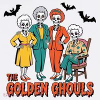 The Golden Ghouls Girls Halloween Funny Classic TV Show Spoof T-Shirt thumb 7