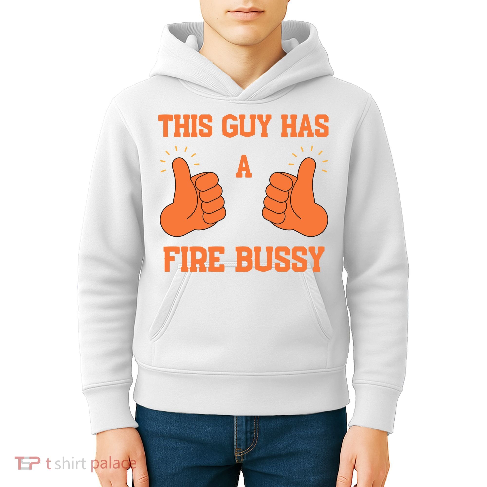 This Guy Has A Fire Bussy Kids Hoodie