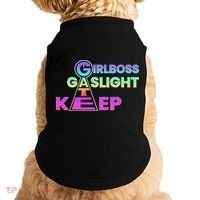 That Go Hard Girlboss Gaslight Gatekeep Trending Doggie Tank thumb 0