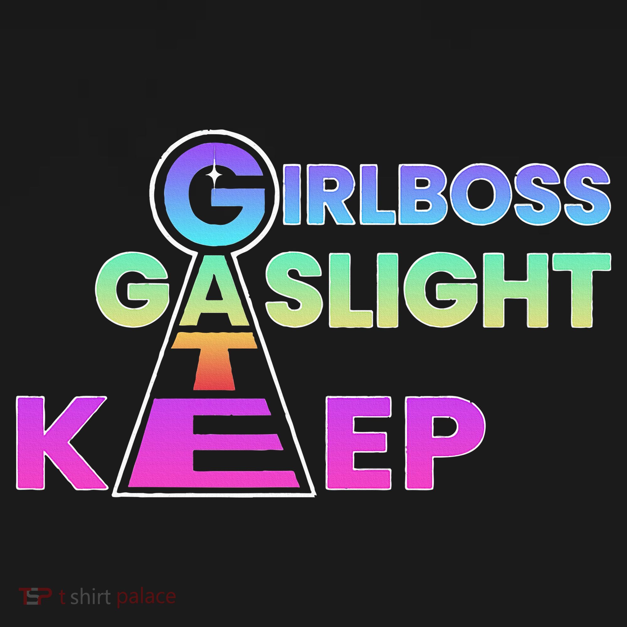 That Go Hard Girlboss Gaslight Gatekeep Trending Doggie Tank