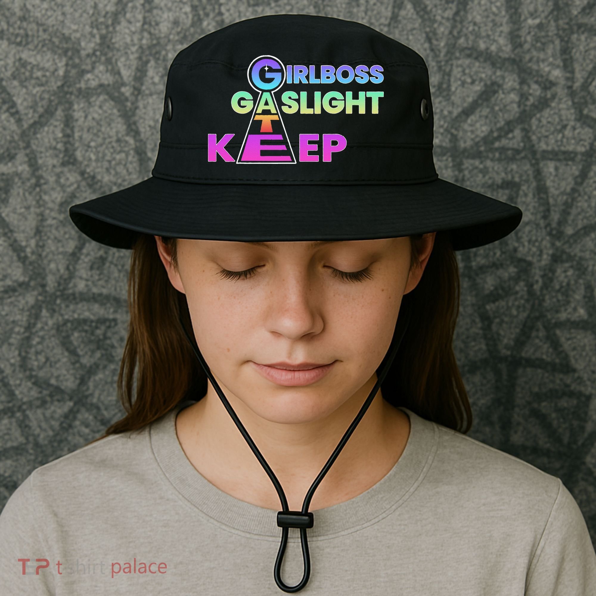 That Go Hard Girlboss Gaslight Gatekeep Trending Bucket Hat