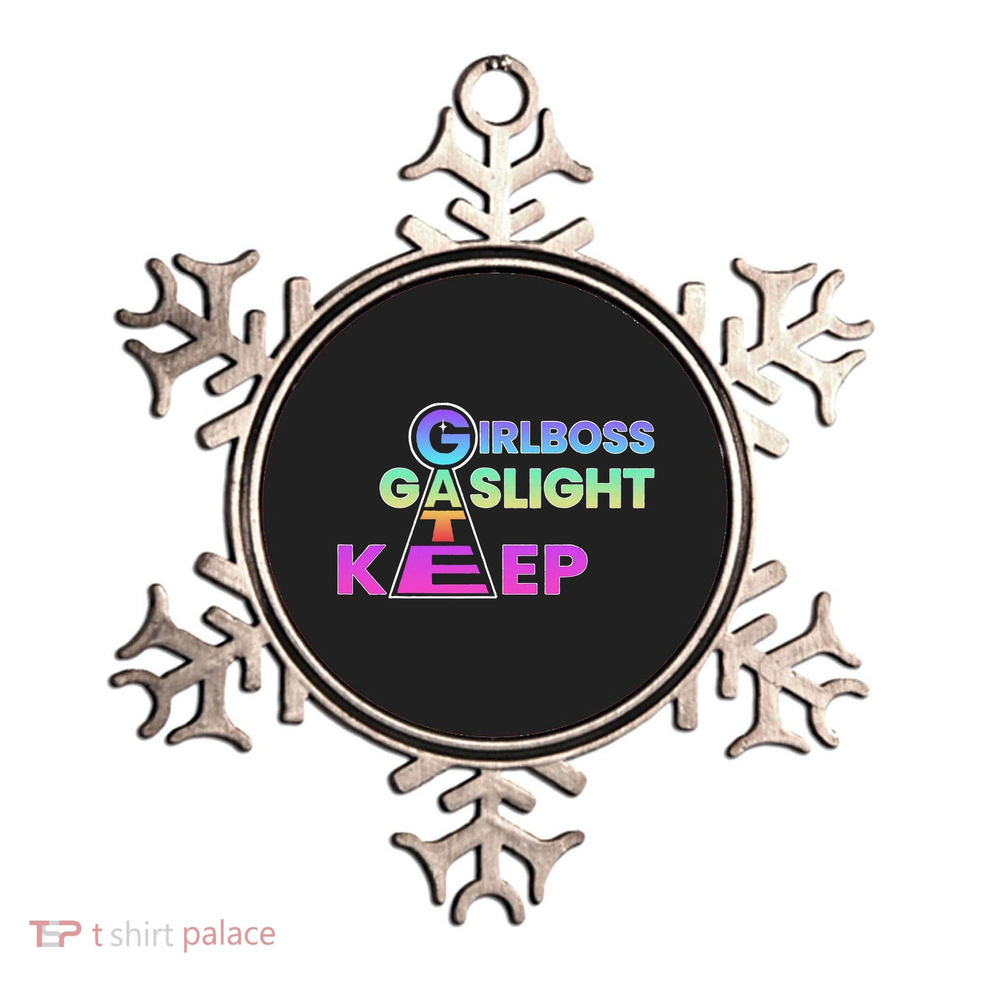 That Go Hard Girlboss Gaslight Gatekeep Trending Ornament