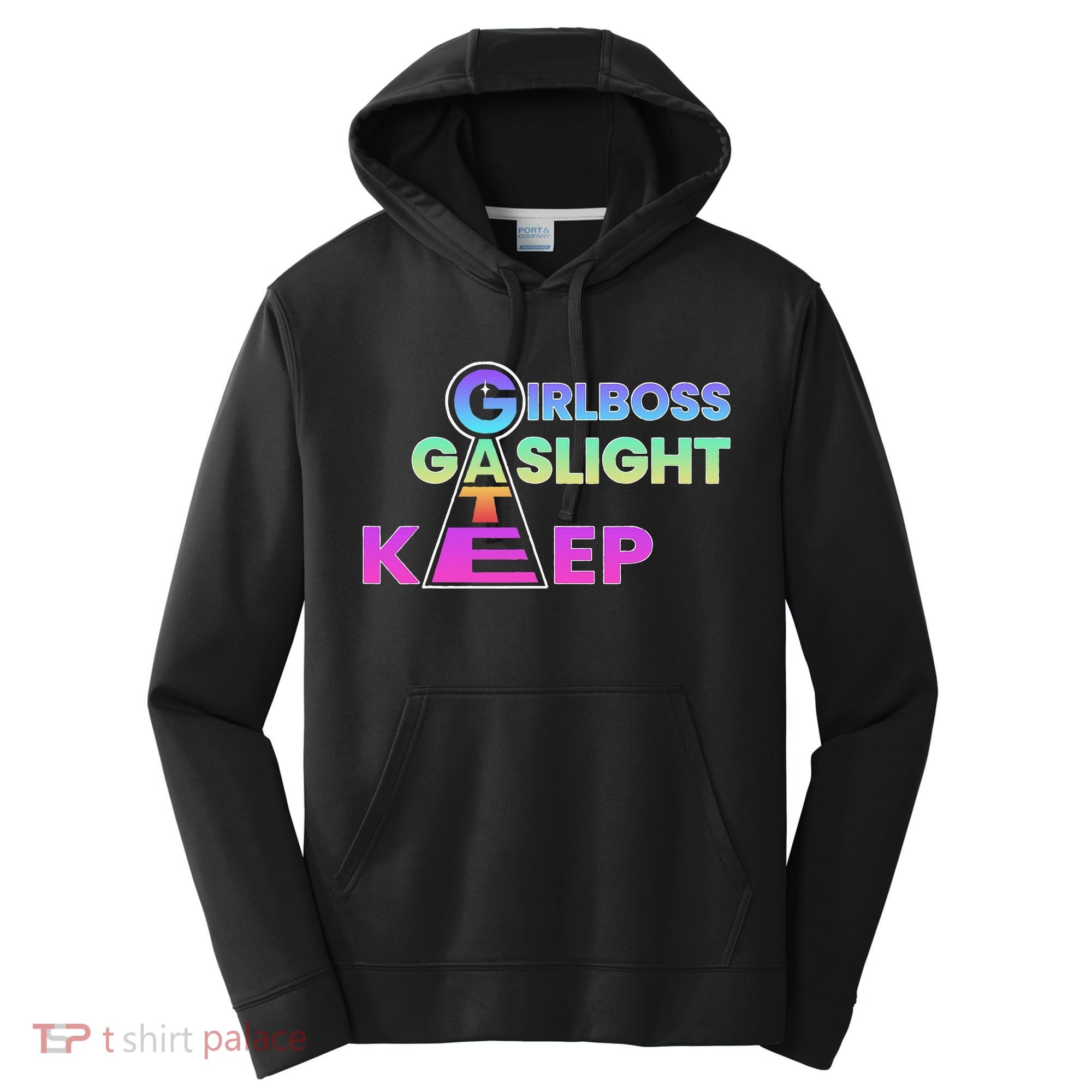 That Go Hard Girlboss Gaslight Gatekeep Trending Performance Fleece Hoodie