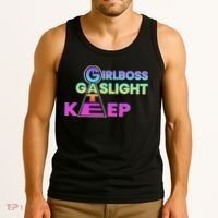 That Go Hard Girlboss Gaslight Gatekeep Trending Tank Top thumb 3