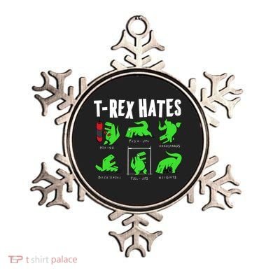 TRex Gym Hating Dinosaur Ornament
