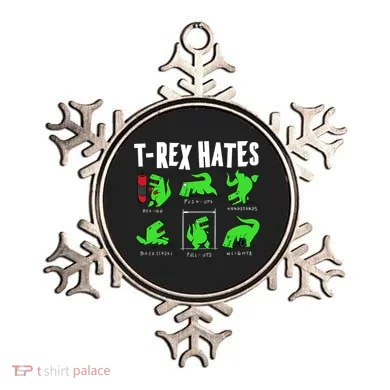 TRex Gym Hating Dinosaur Ornament