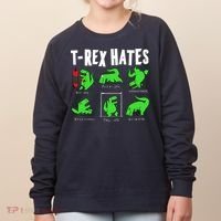 TRex Gym Hating Dinosaur Women's Sweatshirt thumb 0
