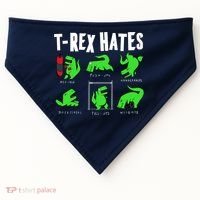 TRex Gym Hating Dinosaur USA-Made Doggie Bandana thumb 0