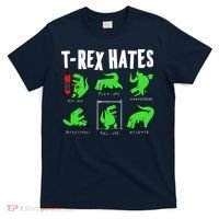 TRex Gym Hating Dinosaur T-Shirt thumb 0