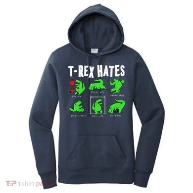 TRex Gym Hating Dinosaur Women's Hoodie