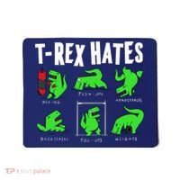TRex Gym Hating Dinosaur Mousepad thumb 0