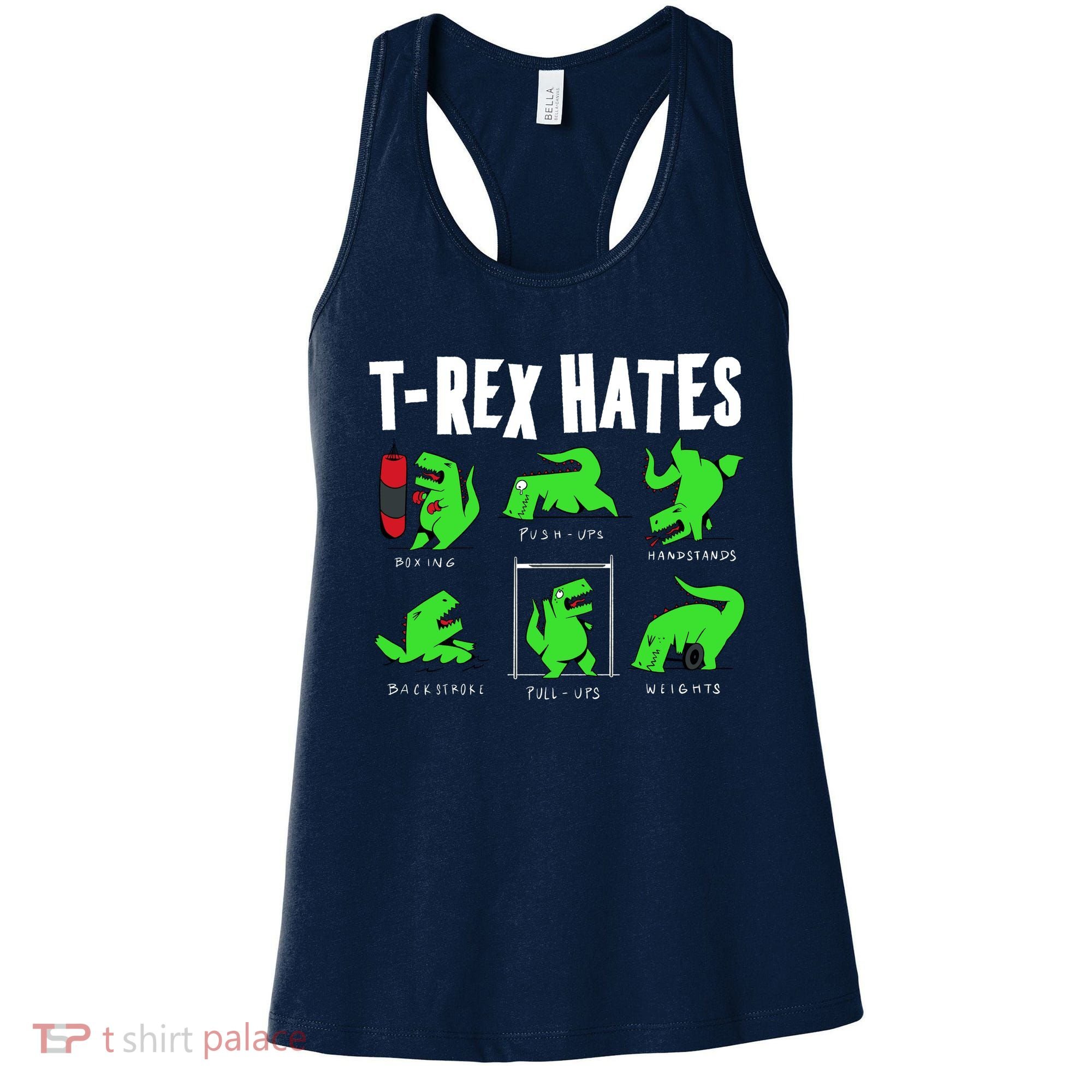 TRex Gym Hating Dinosaur Women's Tank Top