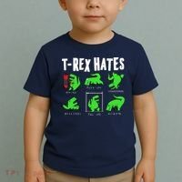 TRex Gym Hating Dinosaur Toddler T-Shirt thumb 2