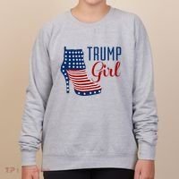 Trump Girl High Heel With Flag Women's Sweatshirt thumb 0
