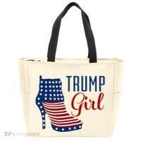 Trump Girl High Heel With Flag Tote Bag thumb 0