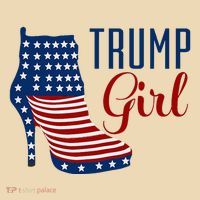 Trump Girl High Heel With Flag Tote Bag thumb 4
