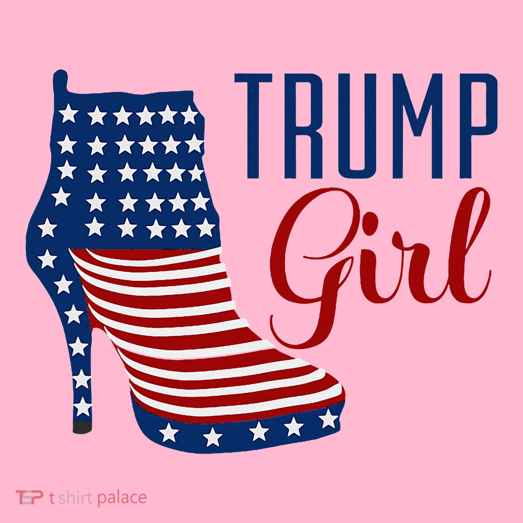 Trump Girl High Heel With Flag Coaster