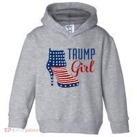Trump Girl High Heel With Flag Toddler Hoodie thumb 0