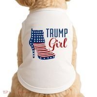Trump Girl High Heel With Flag Doggie Tank thumb 0