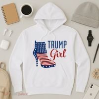 Trump Girl High Heel With Flag Hoodie thumb 3