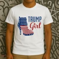 Trump Girl High Heel With Flag T-Shirt thumb 3