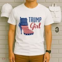 Trump Girl High Heel With Flag T-Shirt thumb 6