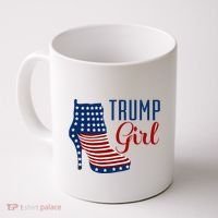 Trump Girl High Heel With Flag Coffee Mug thumb 0