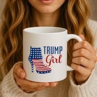 Trump Girl High Heel With Flag Coffee Mug thumb 3
