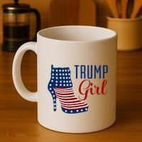 Trump Girl High Heel With Flag Coffee Mug thumb 4