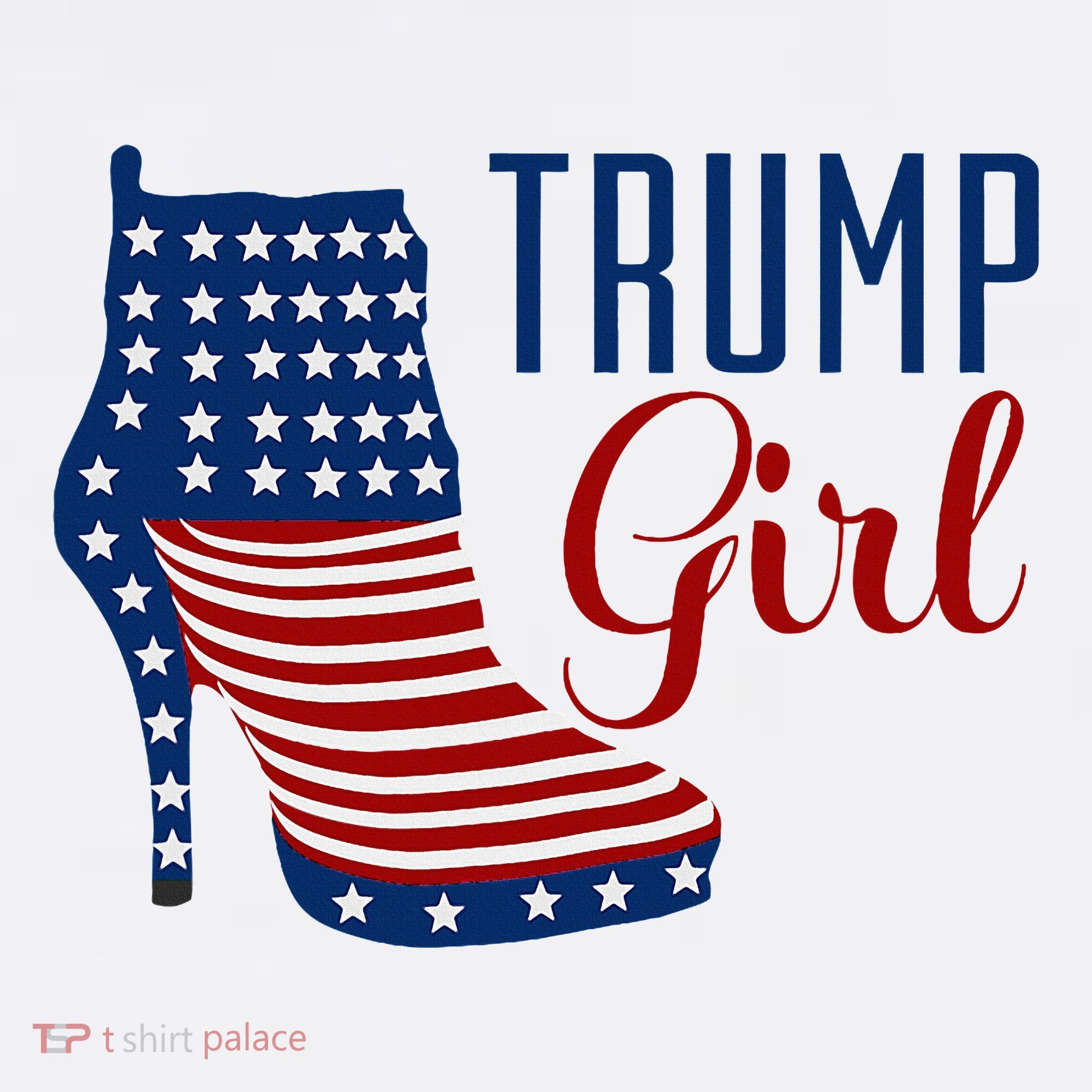 Trump Girl High Heel With Flag Women's Hoodie