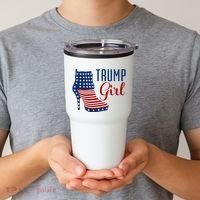 Trump Girl High Heel With Flag Tumbler thumb 2