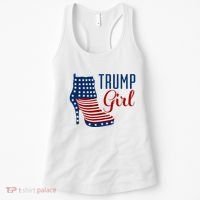 Trump Girl High Heel With Flag Women's Tank Top thumb 0