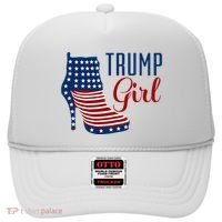 Trump Girl High Heel With Flag Hat thumb 0